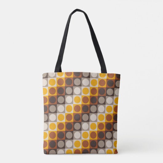 Amber Flame Polka Grid Tasche (Rückseite)