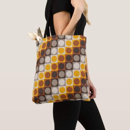 Amber Flame Polka Grid Tasche (Von Nahem)