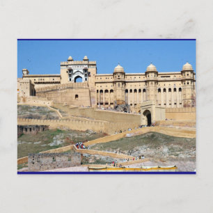 Amber fort jaipur postkarte