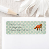 Amber Fox Punkt-Adressetikett (Insitu)