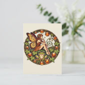 Amber Frog Fairy Postkarte (Stehend Vorderseite)