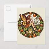 Amber Frog Fairy Postkarte (Vorne/Hinten)