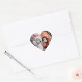 Amber & Frosty Cute Fire and Ice Penguin Sticker (Umschlag)