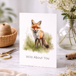 Amber Gaze: Meadow Fox, benutzerdefiniert Dankeskarte