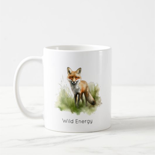 Amber Gaze: Meadow Fox, benutzerdefiniert Kaffeetasse (Links)