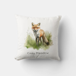Amber Gaze: Meadow Fox, benutzerdefiniert Kissen