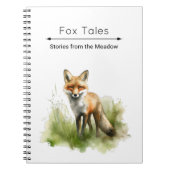 Amber Gaze: Meadow Fox, benutzerdefiniert Notizblock (Vorderseite)