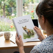 Amber Gaze: Meadow Fox, benutzerdefiniert Notizblock