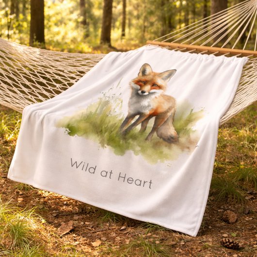 Amber Gaze: Meadow Fox, individuell Fleecedecke
