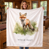 Amber Gaze: Meadow Fox, individuell Fleecedecke