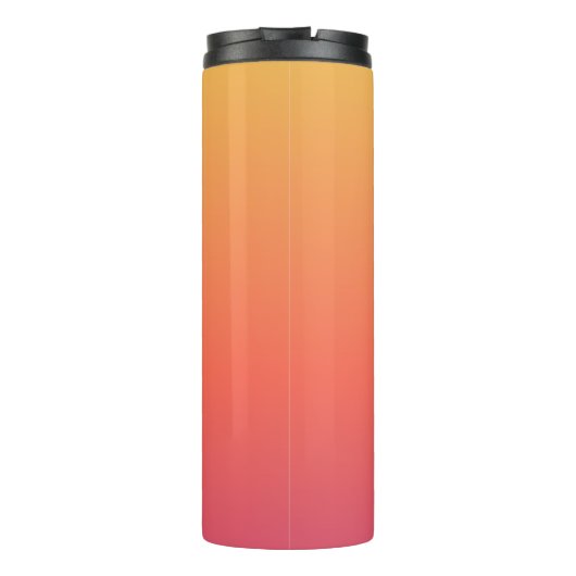 Amber gelbes Geschenk Sport Thermal Tumbler Thermosbecher (Rückseite)
