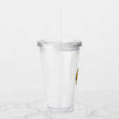 Amber Gemstone und Perlen Acryltrinkbecher (Rechts)