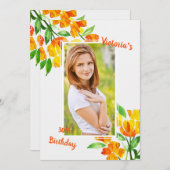 Amber Glory Foto Einladung (Vorne/Hinten)