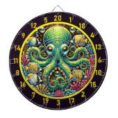 Amber Glow Octopus Dartboard Dartscheibe (vorne)