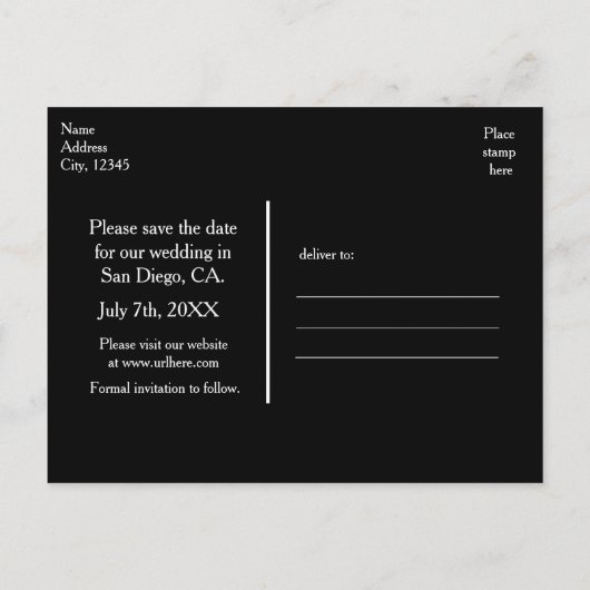 Amber Glow String Lights Rett Datum Postkarte (Rückseite)