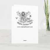 "Amber" Gothic Lotus Nature Faerie Art Card Karte (Rückseite)