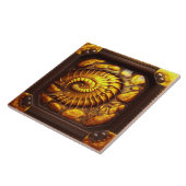 Amber Keramik Tile mit prähistorischem Fossiliende Fliese (Seite)