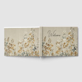 Amber meadow floral gästebuch (Voll)