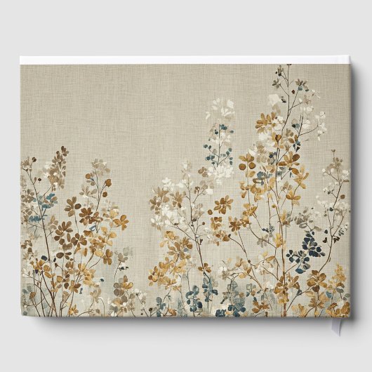 Amber meadow floral gästebuch (Rückseite)