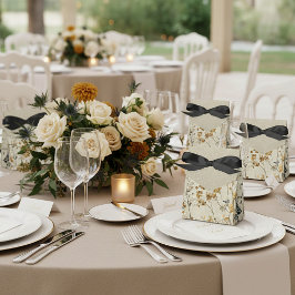 Amber meadow floral geschenkschachtel