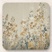Amber meadow floral getränkeuntersetzer (Vorderseite)