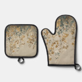 Amber meadow floral ofenhandschuh & Topflappen-Set (Vorderseite)
