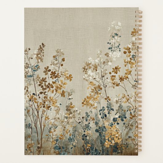 Amber meadow floral planer (Rückseite)