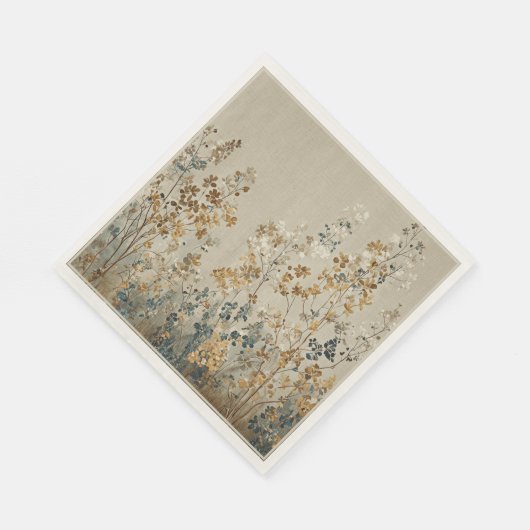 Amber meadow floral serviette (Ecke)