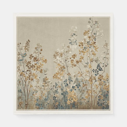 Amber meadow floral serviette (Vorderseite)