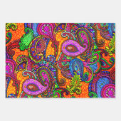 Amber Melange Paisley Guitar Set Wrapping Paper Sh Geschenkpapier Set (Vorderseite)
