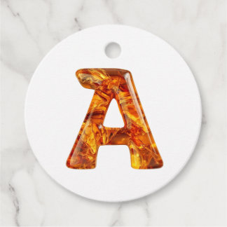 Amber Monogram A Ornament - Anpassbare Gestaltung Geschenkanhänger