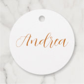 Amber Monogram A Ornament - Anpassbare Gestaltung Geschenkanhänger (Rückseite)