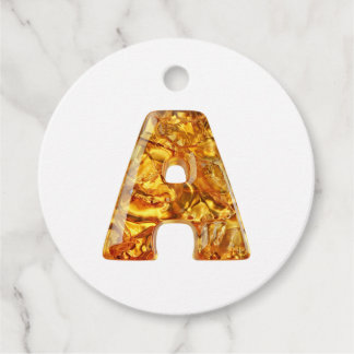 Amber Monogram A Ornament - Anpassbare Gestaltung Geschenkanhänger