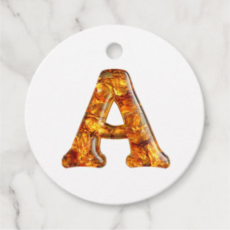 Amber Monogram A Ornament - Anpassbare Gestaltung Geschenkanhänger