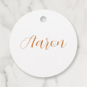 Amber Monogram A Ornament - Anpassbare Gestaltung Geschenkanhänger (Rückseite)