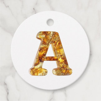 Amber Monogram A Ornament - Anpassbare Gestaltung Geschenkanhänger