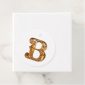 Amber Monogram B Ornament - Anpassbare Gestaltung Geschenkanhänger (Beispiel)