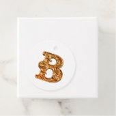 Amber Monogram B Ornament - Anpassbare Gestaltung Geschenkanhänger (Beispiel)