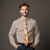 Amber Mosaik Abstrakt Art Krawatte