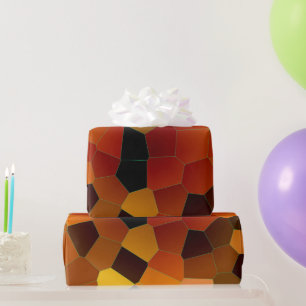 Amber Mosaik Muster Geschenkpapier