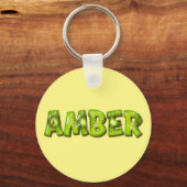 Amber Name Kiwi Design Schlüsselanhänger (Vorderseite)