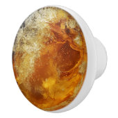 Amber Nature Pattern Keramikknauf (Rechts)