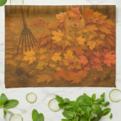 Amber Nest Wide Border Kitchen Towels Geschirrtuch (Gefaltet)