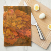 Amber Nest Wide Border Kitchen Towels Geschirrtuch (Viertel Falte)