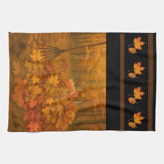 Amber Nest Wide Border Kitchen Towels Geschirrtuch (Horizontal)
