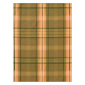 Amber Orange Kariert Tableclout Tischdecke (Vorderseite)