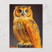 Amber Owl. Postkarte (Vorderseite)