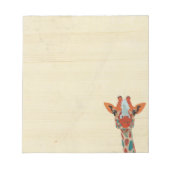 Amber Peeking Giraffe Notepad Notizblock (Vorderseite)