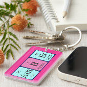 Amber-Periodenschlüsselring Schlüsselanhänger (Vorderseite rechts)