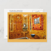 Amber Room, Catherine Palace, Russland Postkarte (Vorne/Hinten)